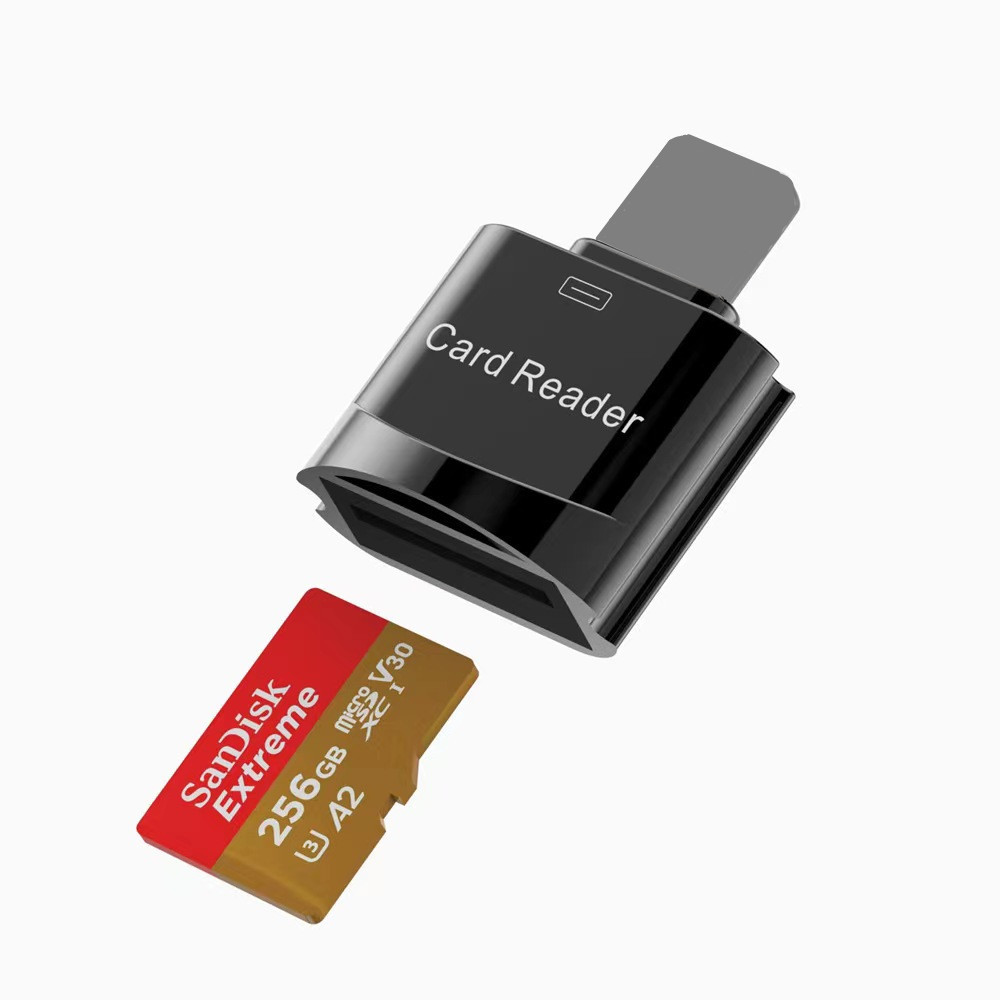 Compatible with Apple iphone card reader, OTG card reader, Micro SD/TF memory card, and card storage converter details Picture