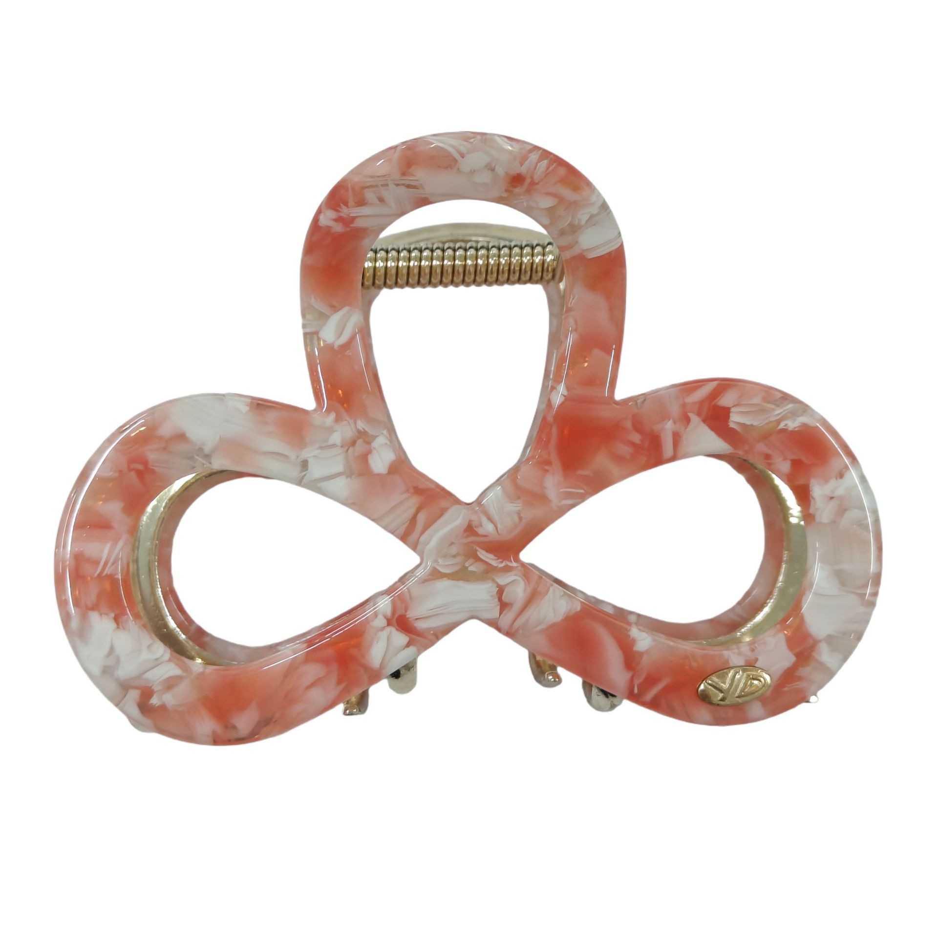 YD Korean-style simple and elegant 8-shaped metal gripper, bath hair gripper, shark clip, back of the head, updo hair clip, hair accessory Item Picture