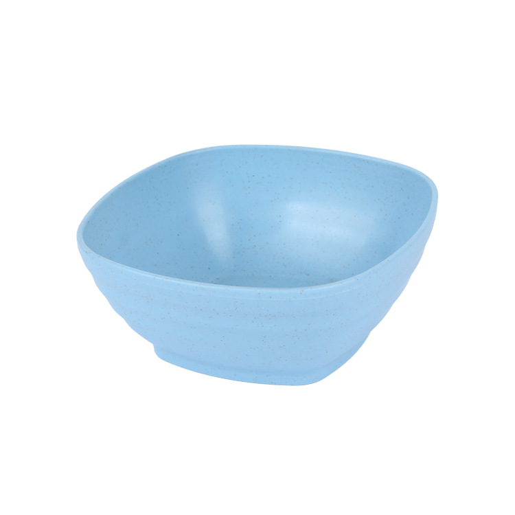 Wheat and bellflower tableware, hot pot dipping sauce plate, dipping sauce plate, creative deep square small seasoning plate, plastic vegetable plate, bone-spitting plate Item Picture