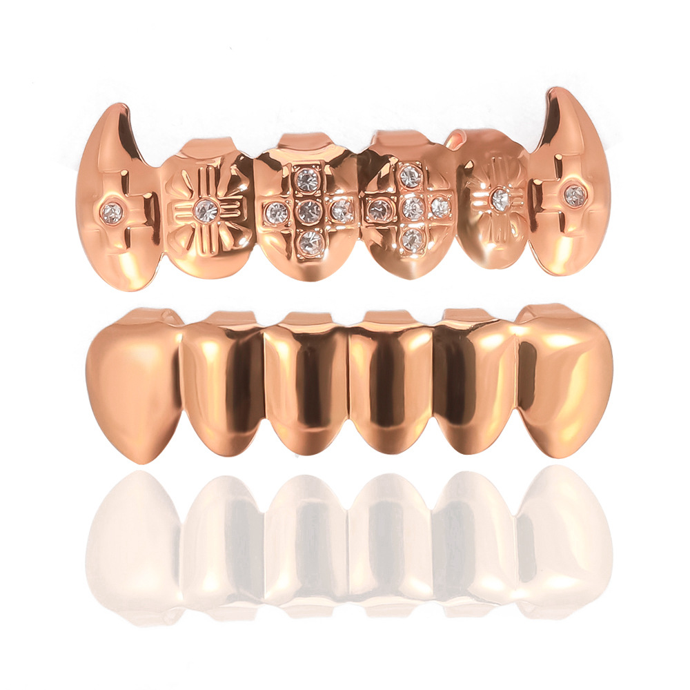The manufacturer supplies 6-toothed, buck teeth, hip-hop teeth, Halloween props, HIPHOP trendsetters and nightclub dentures for European and American trends Item Picture
