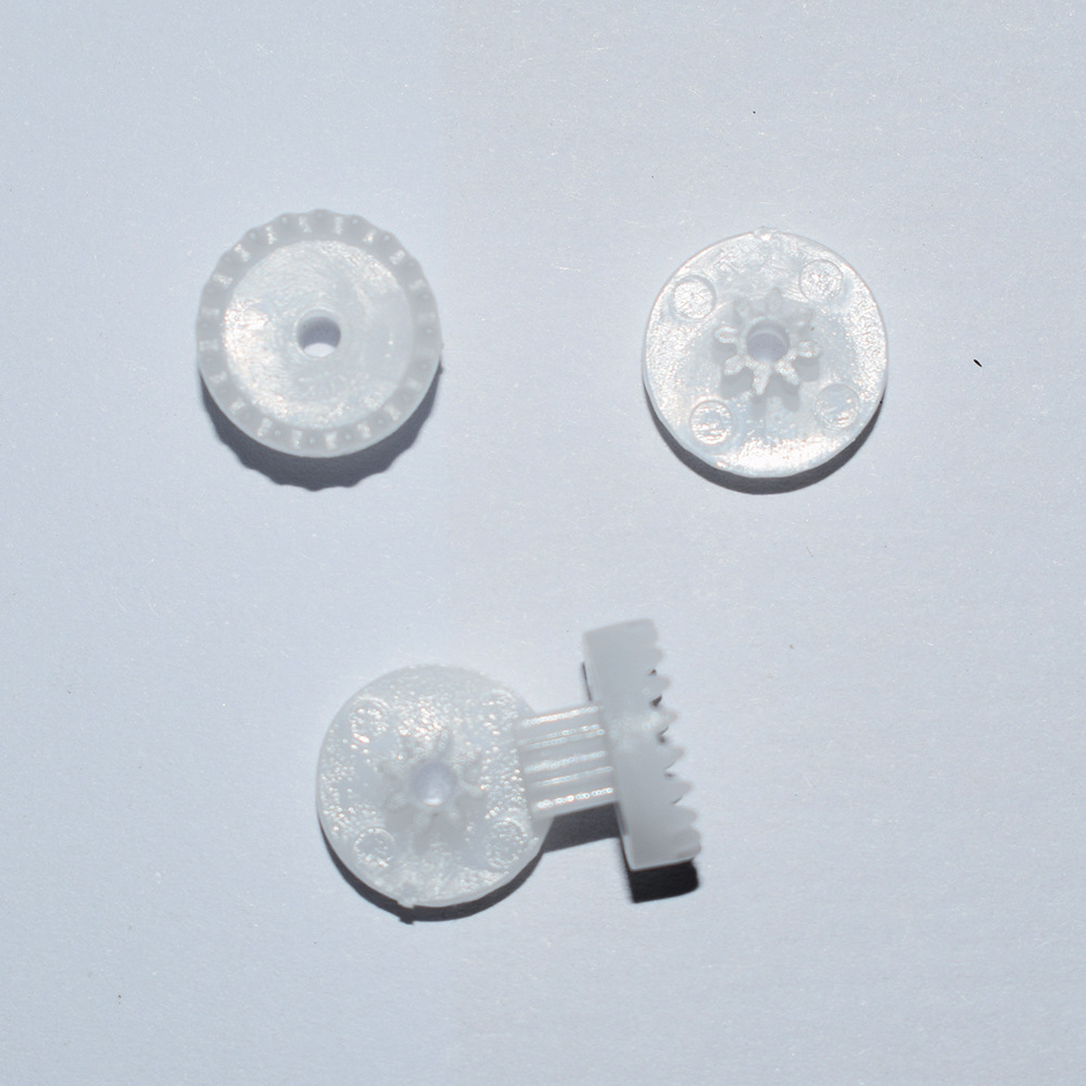 0.5 module 20+8 teeth double-layer crown gear C20082A crown tooth toy accessory plastic Angle steering gear Application Scenario