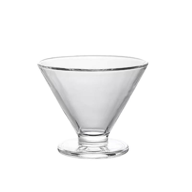 High appearance level, niche design, iced Americano cup, glass cup, French vintage champagne cup, tall ice cream cup Item Picture