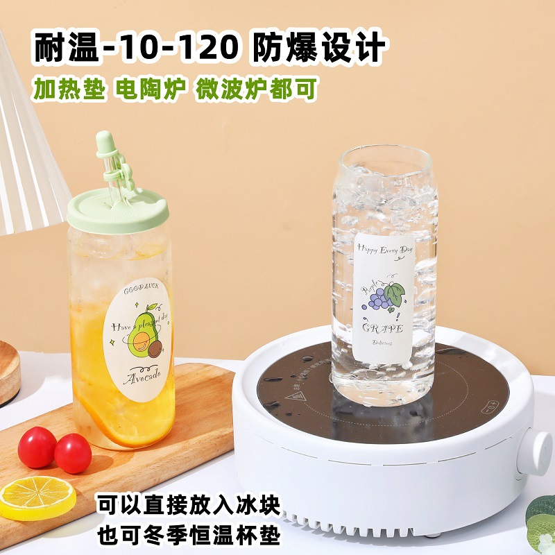 Wholesale of straw cups, glass cups with high appearance standards, large capacity water cups for couples, portable coffee cups, and summer cola cups Application Scenario