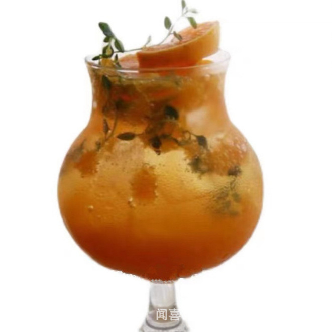 Spherical glass juice cups, sparkling water cups, ice cream drink cups, milk tea cups and cocktail cups of the same style as those on Korean ins Item Picture