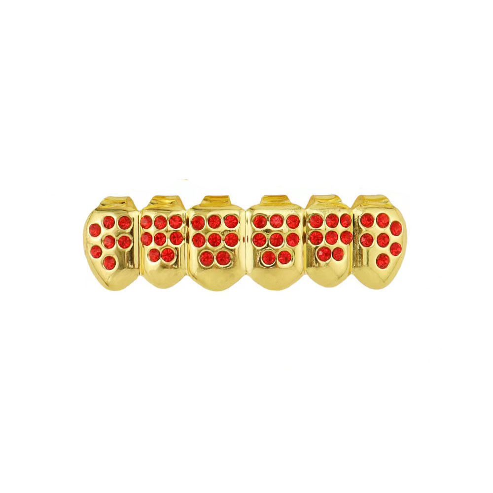 European and American style hiphop glossy single pointed braces, hip-hop braces, small tiger teeth set, vampire gold braces Application Scenario