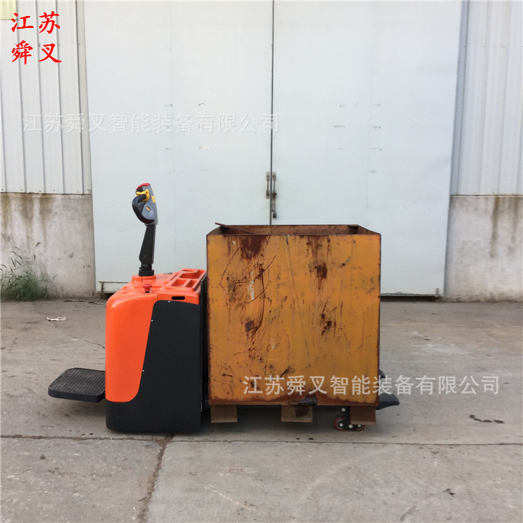 3/5-ton electric pallet handling forklift, 3/4-meter-long fully automatic hydraulic lifting ground battery stacker loading and unloading machine Application Scenario