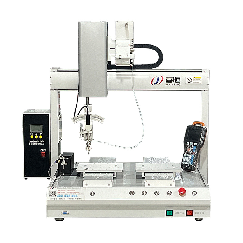 Double-station automatic soldering machine for pcba circuit boards, fully automatic desktop spot soldering, drag soldering and rotary soldering machine equipment Item Picture