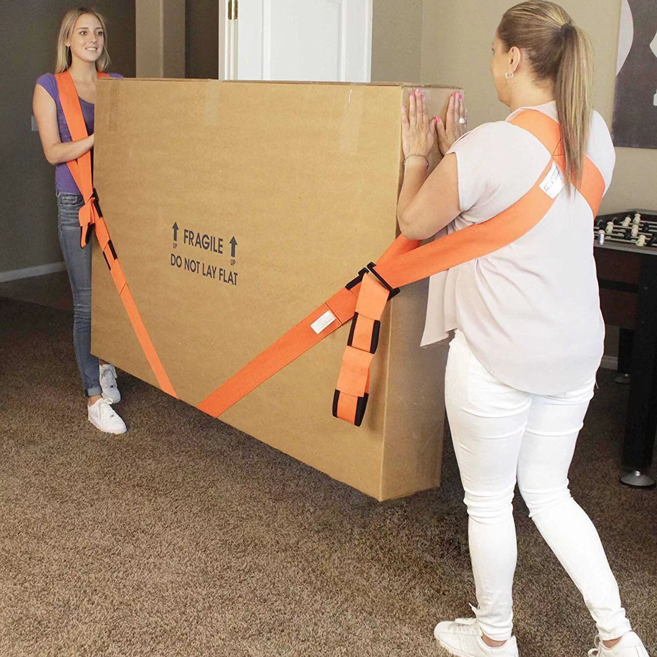 In-stock furniture and electrical appliance moving straps, labor-saving tool binding straps for moving heavy objects, reusable and durable moving straps full figure