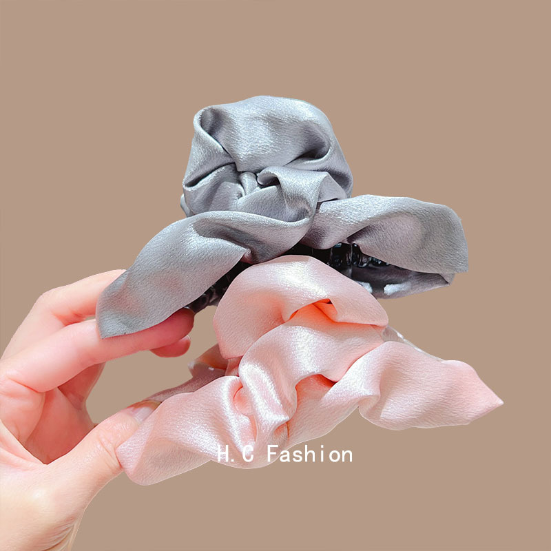 Cloud Grab, high-end pleated fabric French hairpin, high-end hairpin, large shark clip at the back of the female head details Picture