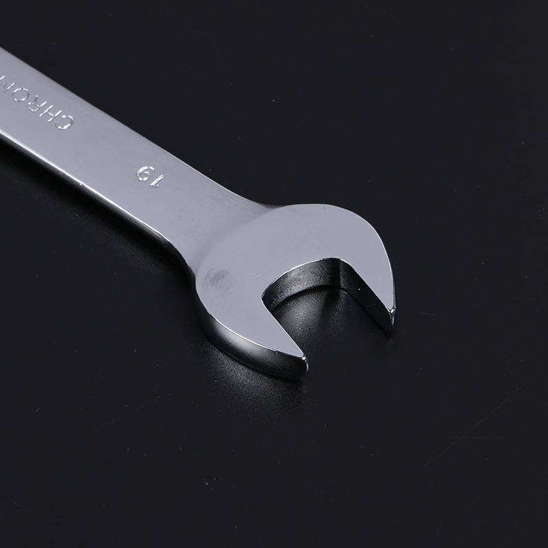 7-piece ratchet wrench set, oscillating ratchet wrench, mirror surface dual-purpose wrench, open-end set, adjustable head ratchet wrench details Picture