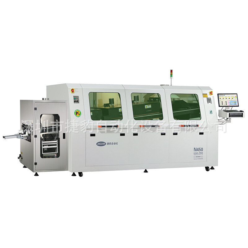 Fully automatic computerized wave soldering machine, double wave soldering machine, AC-powered pneumatic wave soldering machine details Picture