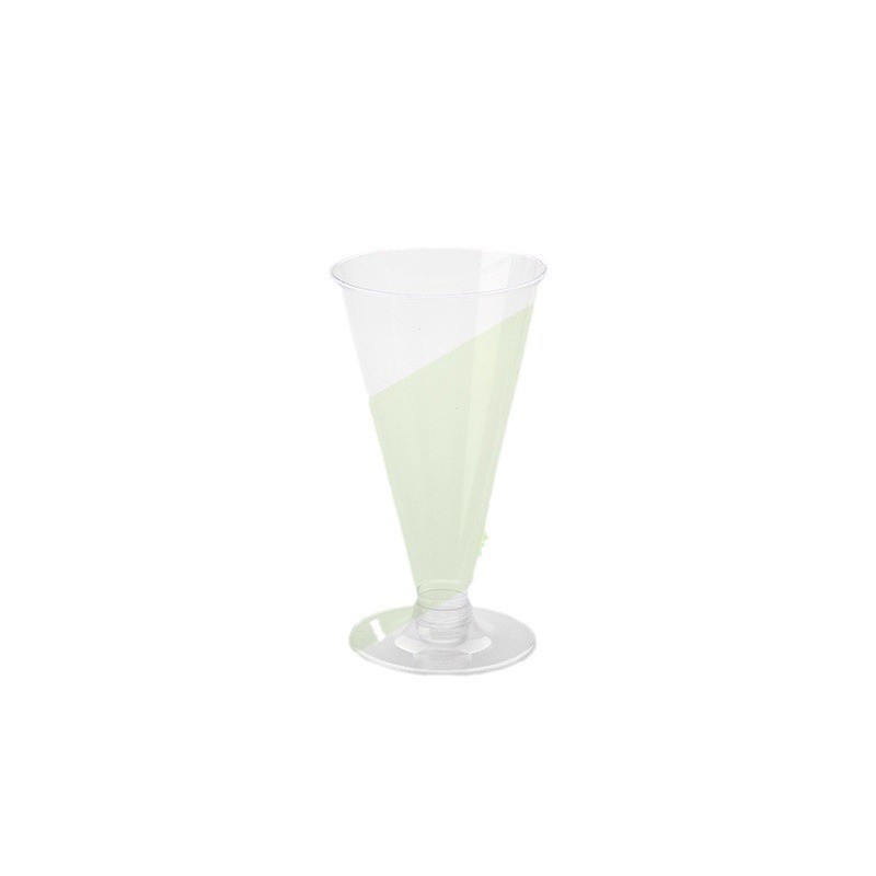 Wholesale 170ML disposable high-footed dessert cups, ps plastic pudding cups, birthday, wedding, party and dessert cups Item Picture