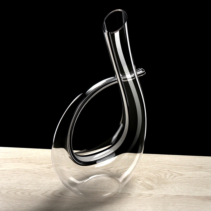 Handcrafted crystal decanter, 6-character decanter, harp, red wine decanter, wine decanter, wine pouring and distribution device details Picture