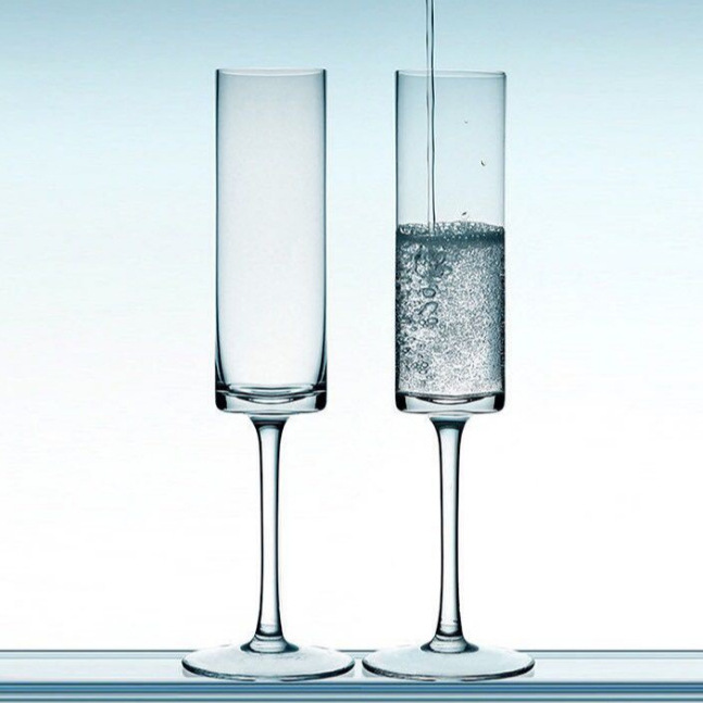 Green apple transparent glass straight champagne glass, sparkling wine glass, bar cocktail glass, highball glass, wine glass, cold cut details Picture
