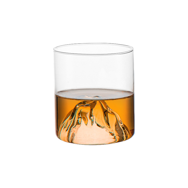 Japanese-style mountain-viewing cup home whisky wine glass set, high-end Western-style wine glass, Zangshan spirits glass glass batch Item Picture