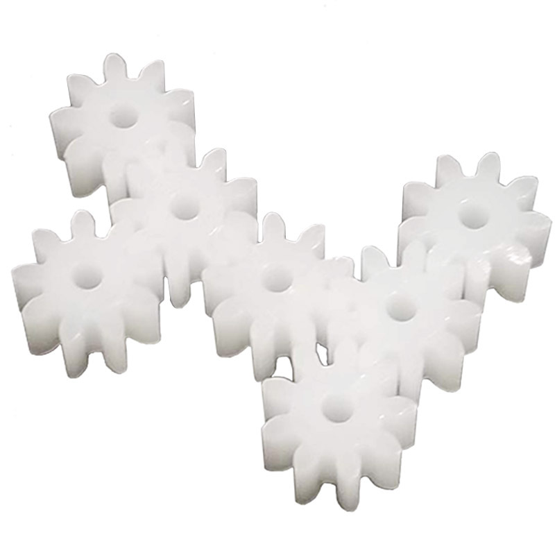 0.8 module toy plastic gear collection 8/9/10/12 teeth 2/2.5/5mm hole worm helical teeth Item Picture
