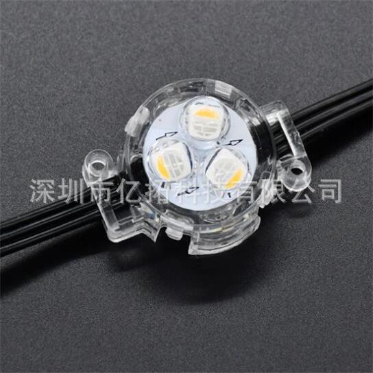In North America, 12v and 24v RGBW track lights, 30mm point light sources, Christmas holiday decoration house outline lights are popular details Picture