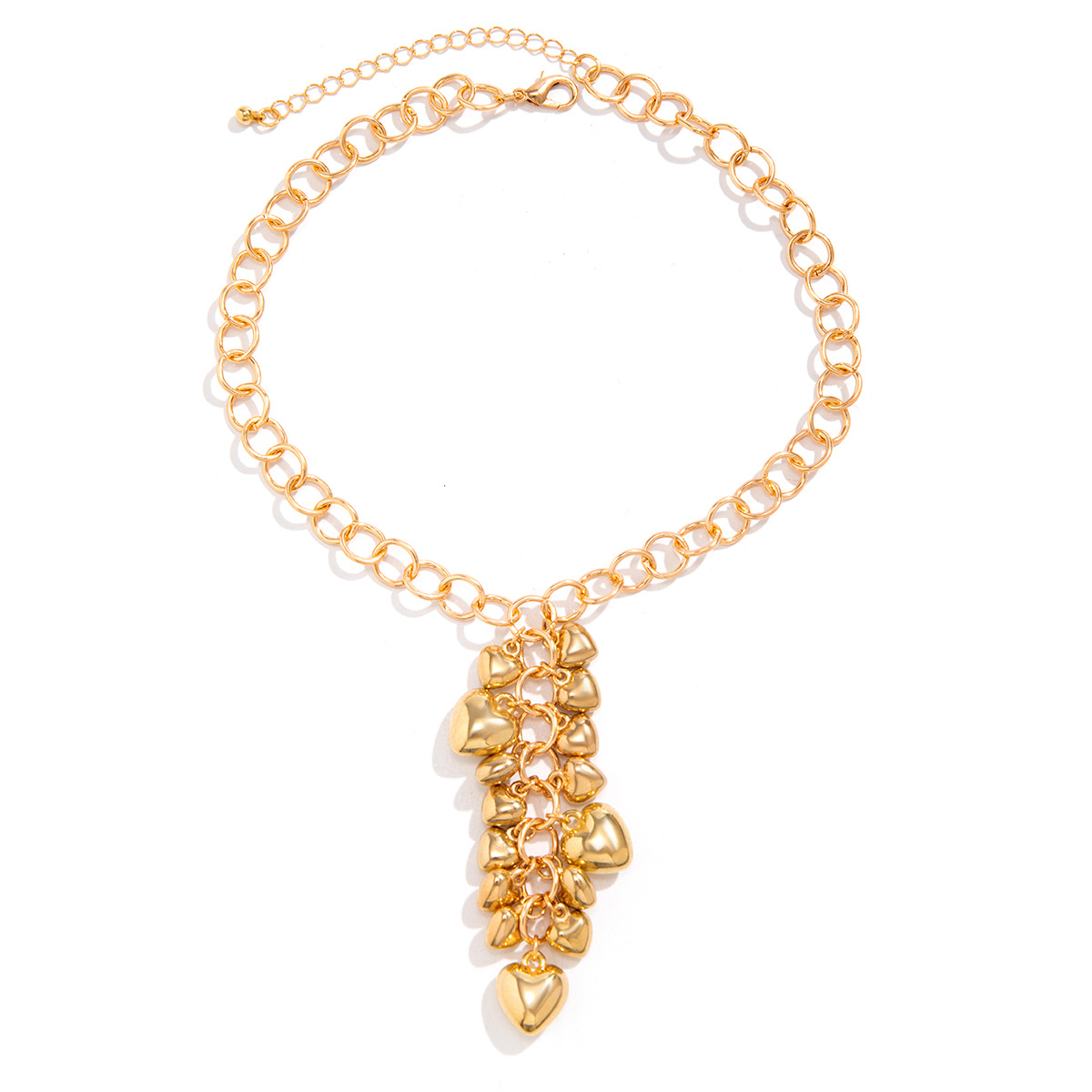 New cross-border accessories from Europe and America, featuring a stylish and heartwarming choker beaded design with a sweet and cool fringe Item Picture
