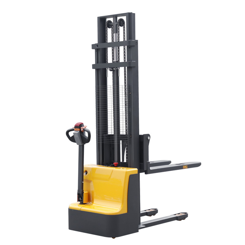 Hai Zhi Li all-electric stacker, electric mini forklift, 1.5-ton and 2-ton forklift, hydraulic lifting stacker details Picture