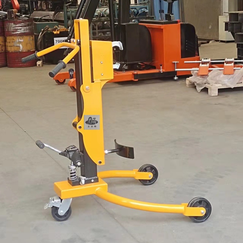 New model oil drum trolley, 200-liter eagle-beak iron and plastic drum dual-purpose foot-operated trailer, hydraulic lifting hand-pulled trolley undefined