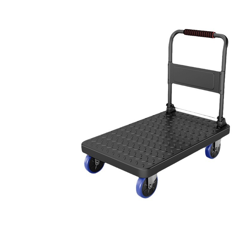 Iron and steel plate trolleys, trailers, cargo carts, moving portable small trolleys, flatbed carts, thickened cargo handling handcarts Item Picture