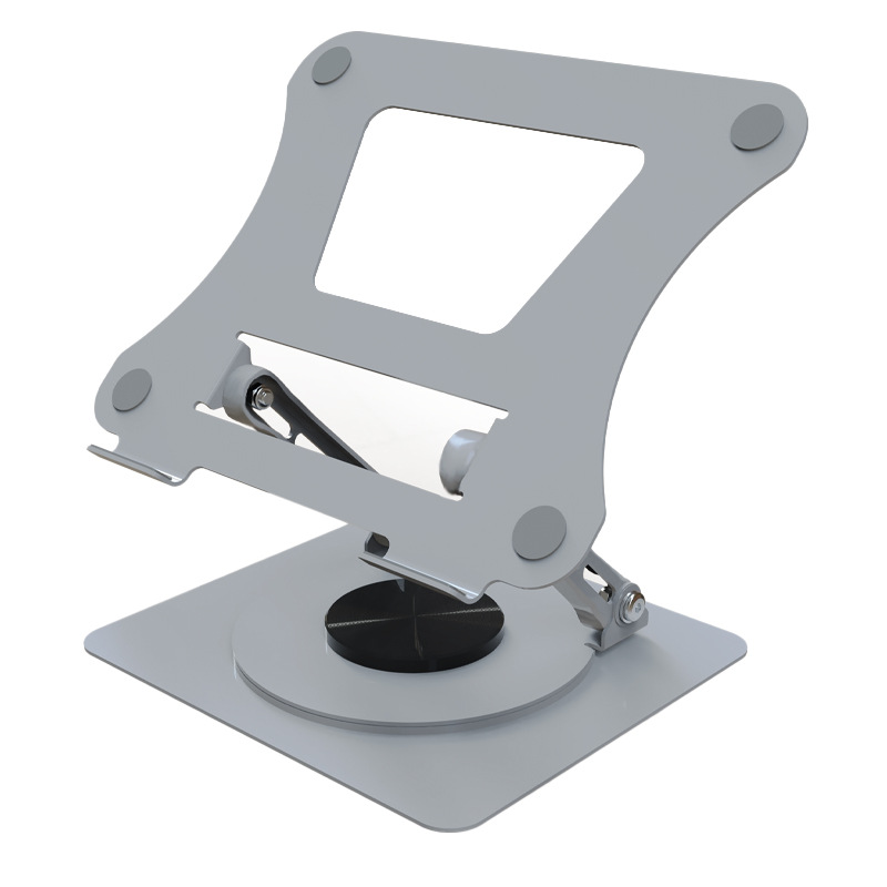 515 notebook computer stand aluminum alloy desktop height-increasing folding heat dissipation frame, lifting and rotating notebook stand details Picture