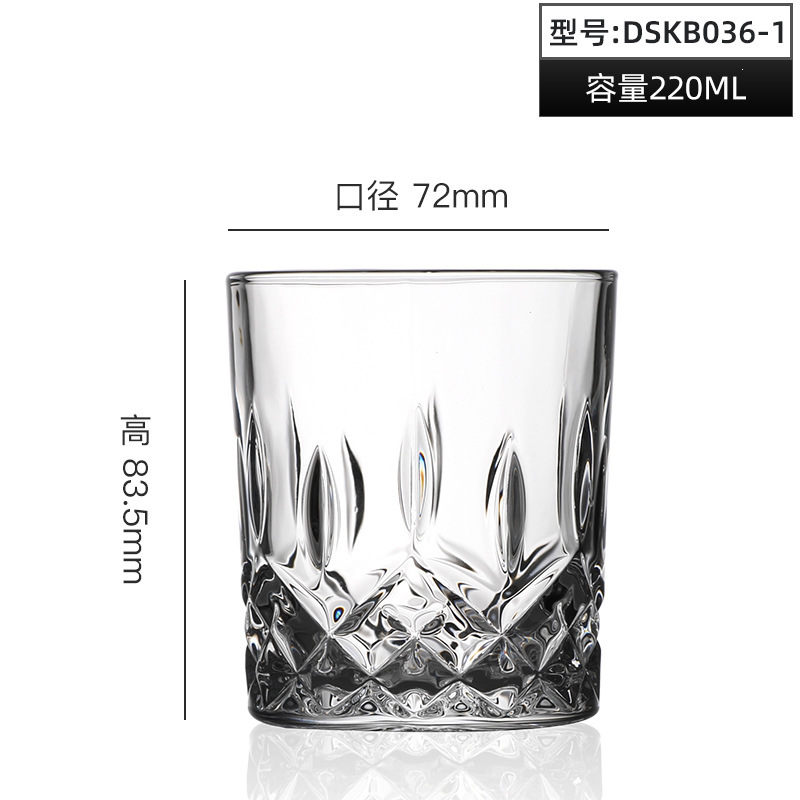 DELISOGA crystal glass cups, beverage cups, Weishi beer mugs, juice cups, water cups wholesale with logo printing Item Picture