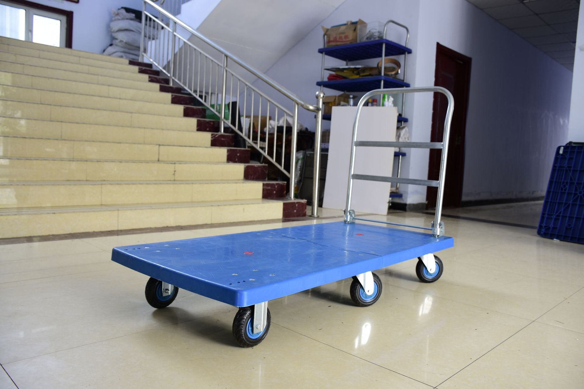 Silent trolley, folding flatbed cart, household oversized small trailer, small trolley, truck, warehouse handling tool cart undefined