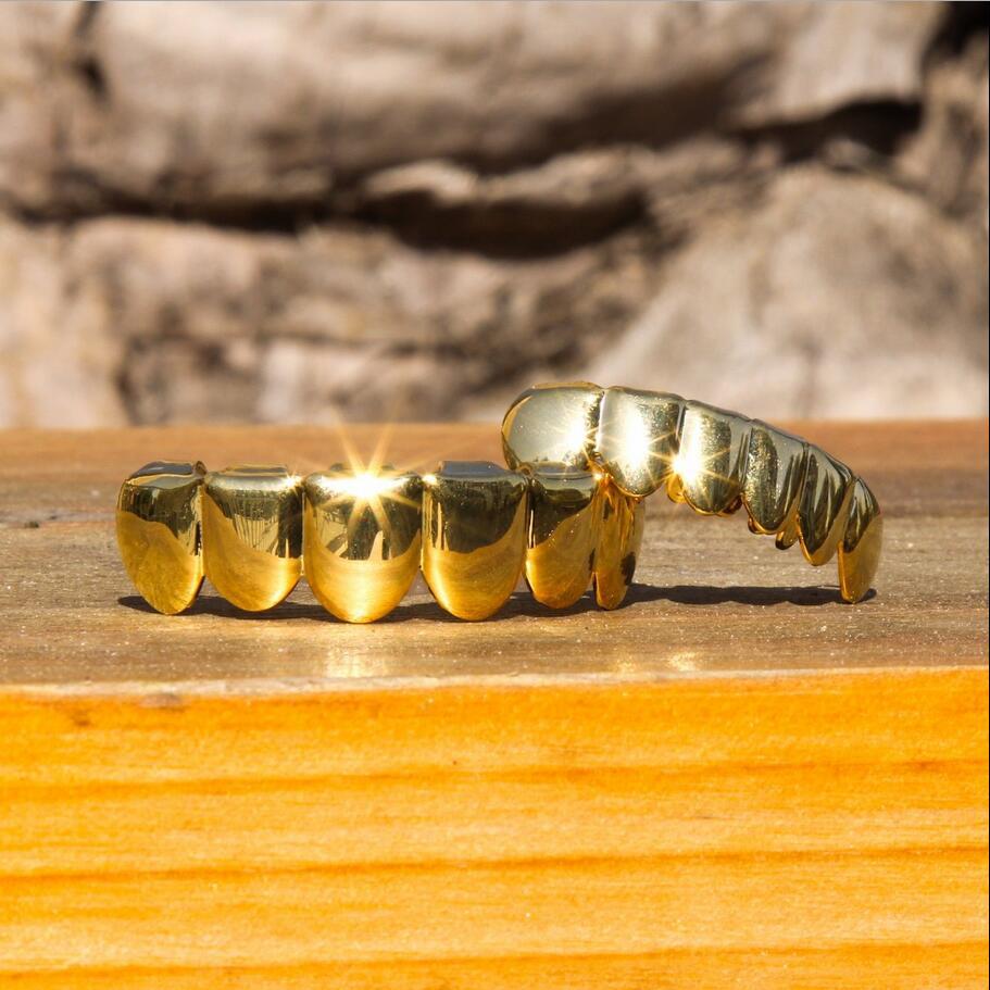 Cross-border European and American bestseller HIPHOP dental braces, sharp teeth TeethGrillz, real gold electroplated dental braces Specification drawing