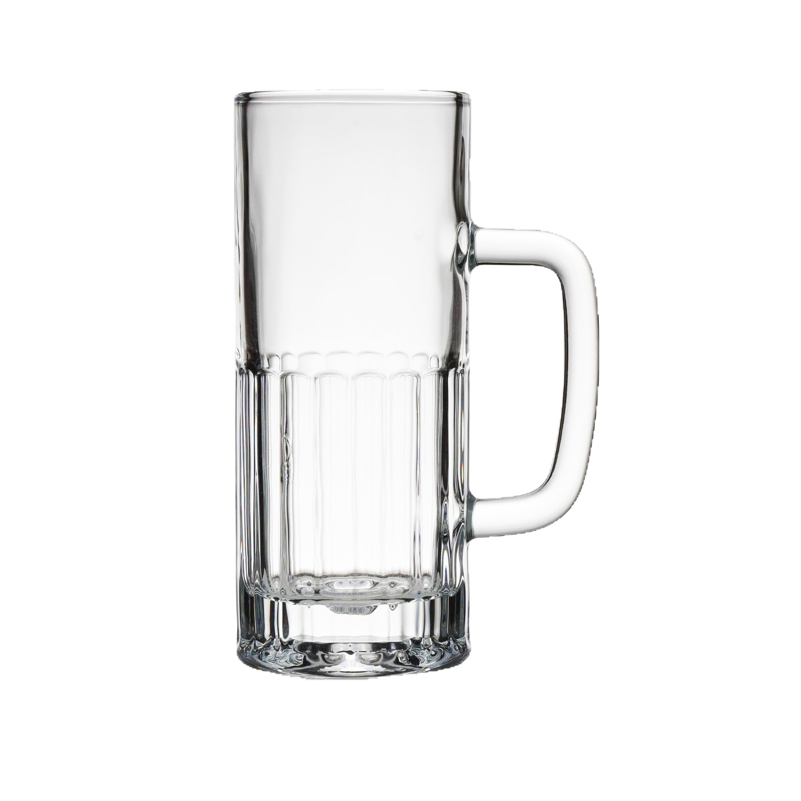 【 Wholesale in Stock 】 Large-capacity draft beer cups, bar glass beer cups, simple and thickened with handles, can be printed with logos Item Picture