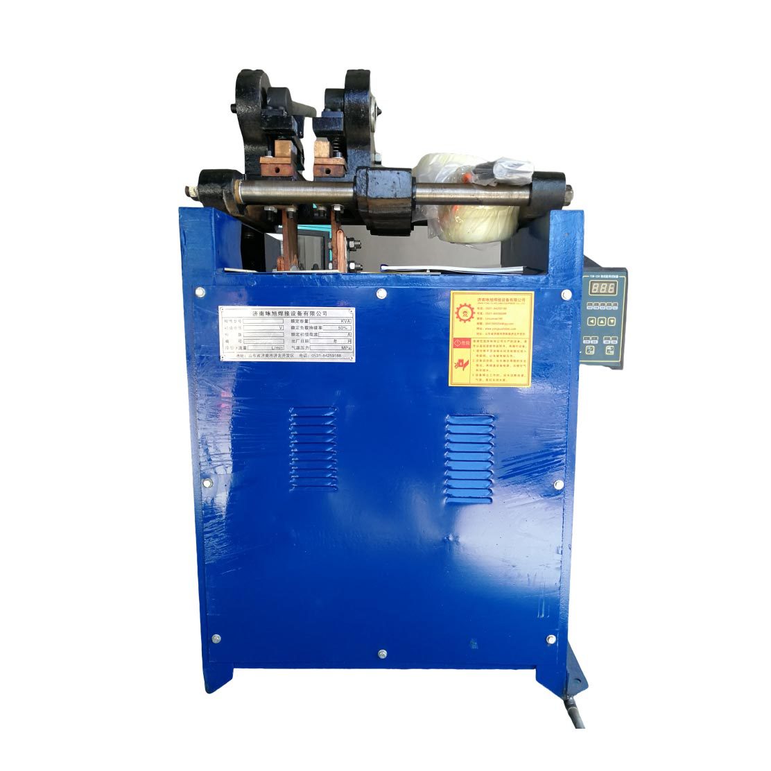 Yongxu aluminum rod butt welding machine is supplied by the manufacturer of aluminum rod, iron rod, threaded steel bar, round pipe and square pipe pneumatic spot welding machines Item Picture