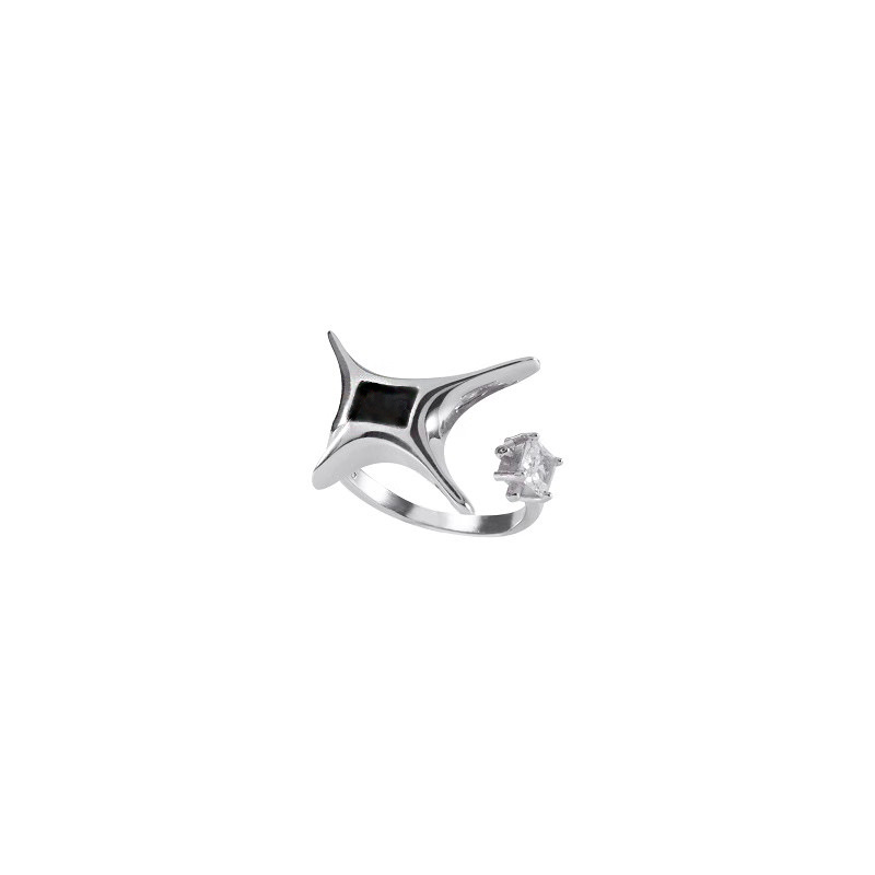 A niche design sense, dark personality, starlight fashion open ring, a cold style, trendy and cool food ring for women on Instagram Item Picture