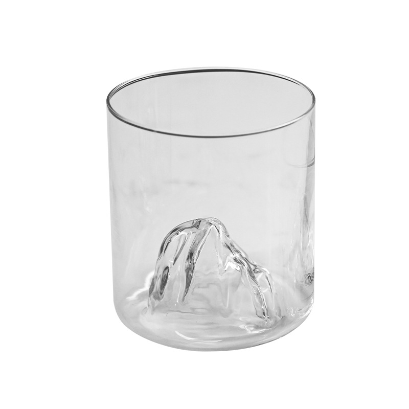 Retro high borosilicate glass cups, Mount Fuji cups, mountain and river viewing cups, drinking cups, heat-resistant tea brewing cups, master cups, creative designs Item Picture