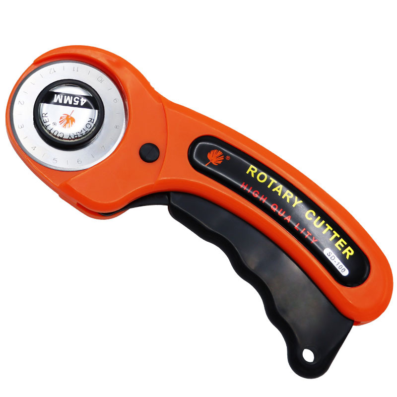 Patchwork roller knife, roller knife, 45mm leather cutting knife with blade rubber ring, cutting blade handle roller undefined