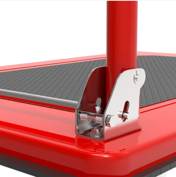 The handrails of Xinyue Changhui color-coated plastic-coated flatbed carts, folding small carts, handcarts, and trucks are raised Specification drawing