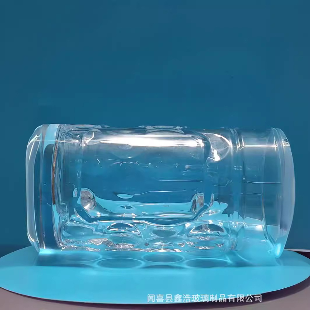 Large 1-liter beer mug, Hero cup manufacturer, 1000ML draft beer cup, crystal glass cup, with the cup LOGO printed details Picture