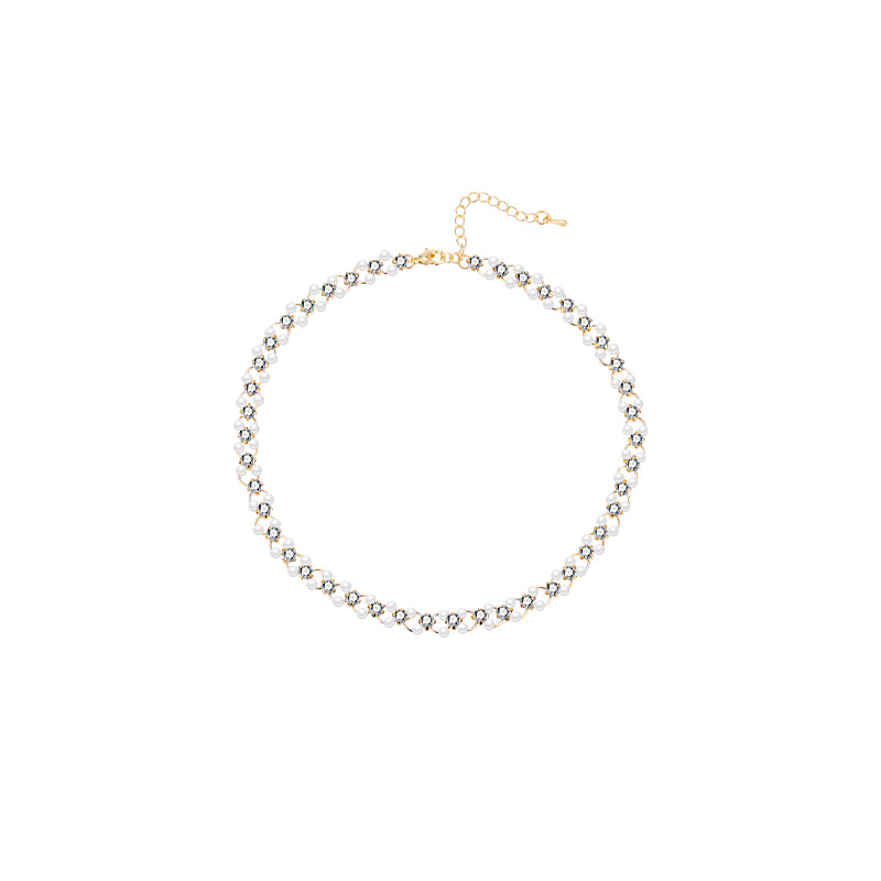 Light luxury pearl necklace, women's niche design sense necklace, 2023 new style collarbone chain, simple accessory wholesale Item Picture