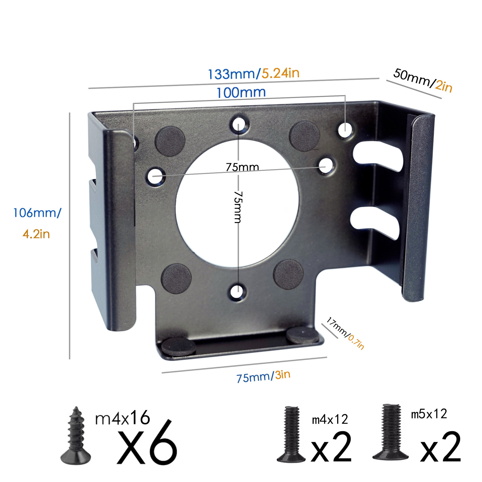 bylitco 2024 new Macmini M4 desk or monitor mounting bracket metal iron soft pad protection details Picture