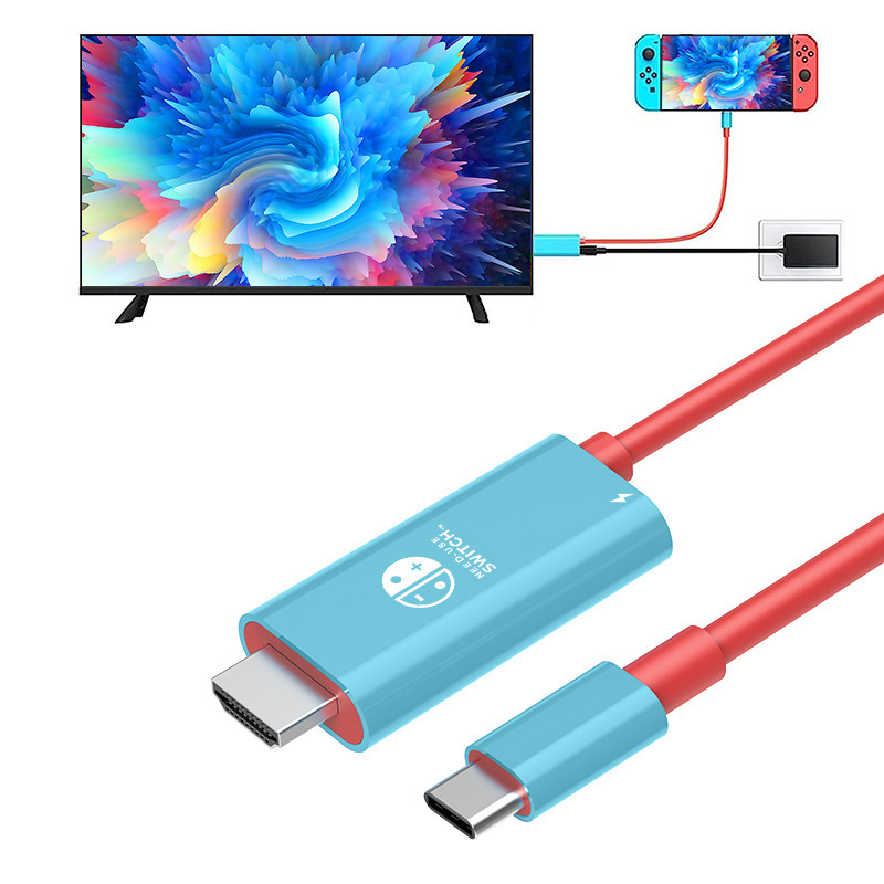 switch portable dock screen projection cable type-c to hdmi compatible with NS Huawei 4K high-definition monitor screen cable Application Scenario
