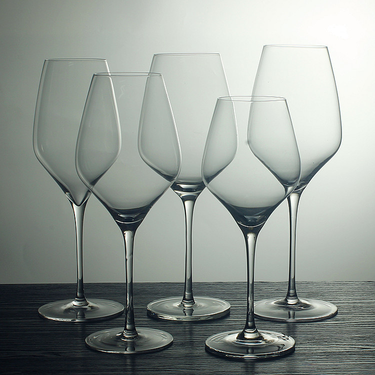 0069 lead-free crystal one-piece molded red wine glass, Bordeaux highball glass, red wine glass set Specification drawing