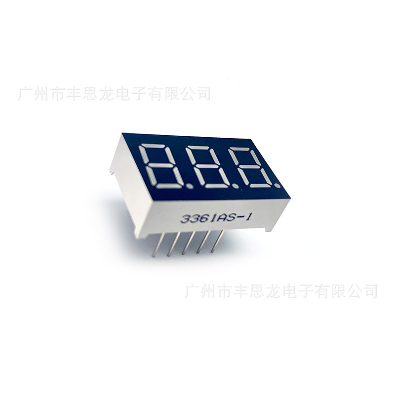 The manufacturer supplies 0.36-inch three-digit digital tube 3361 co-cathode and co-yang red high-brightness led digital screens Item Picture