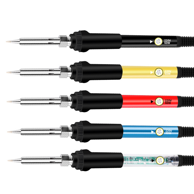 Cross-border best-selling electric soldering iron with adjustable temperature and internal heating, 60W electric soldering pen welding set, soldering pen manufacturer Specification drawing
