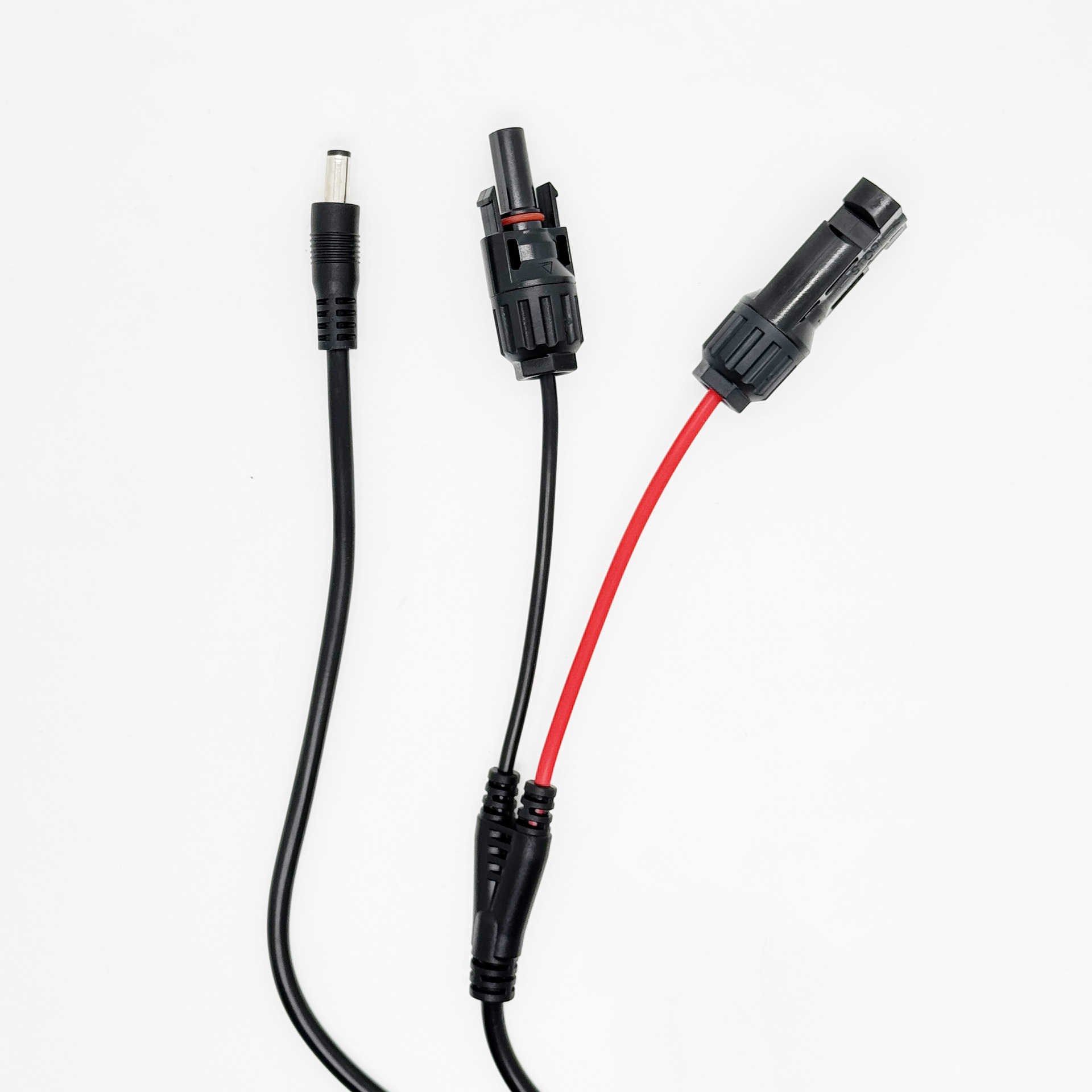 Solar MC4 plug to DC5521 power output line, MC4 photovoltaic line, solar photovoltaic power line Item Picture