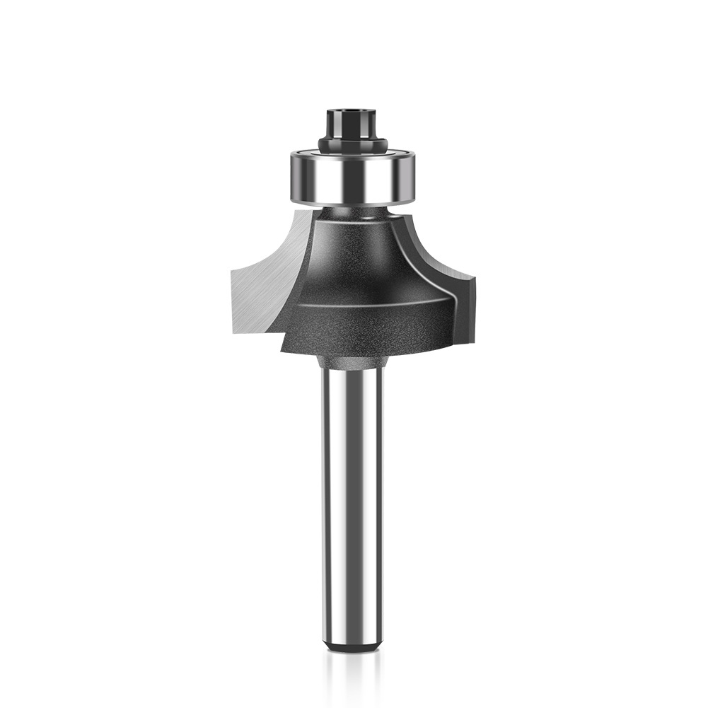 6-handle 5-piece set of tungsten steel alloy woodworking milling cutter, R chamfering and trimming machine, slotting and engraving machine blade Item Picture