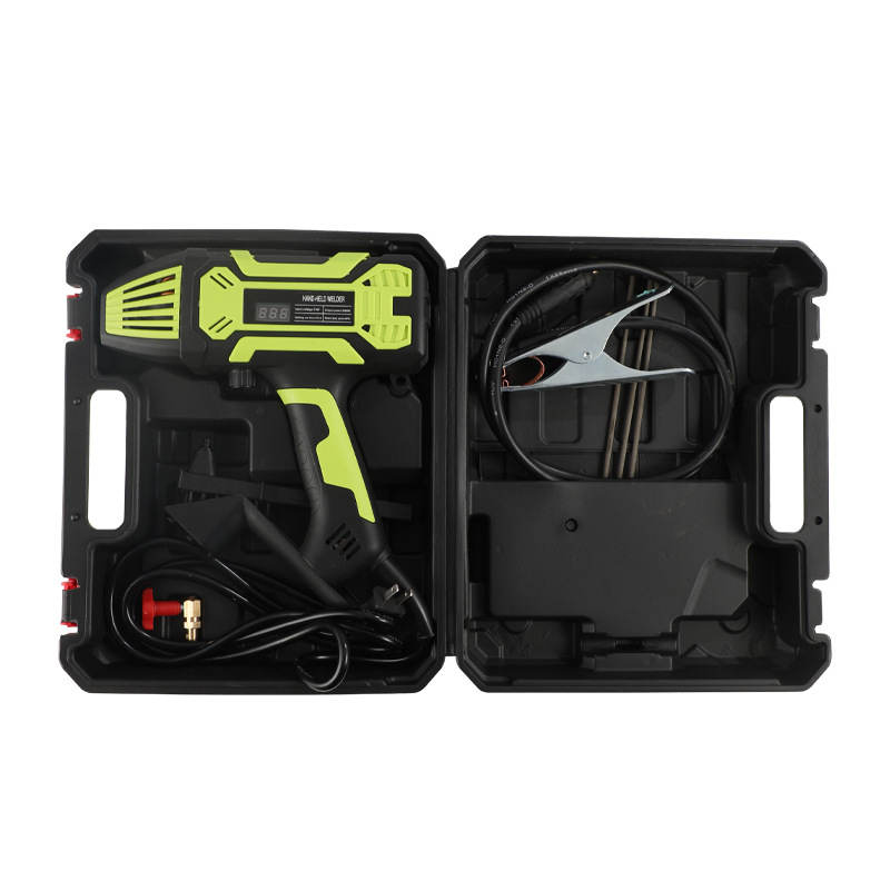 Portable hand-held welding machine, instant arc start, one-handed operation, 220V/110V, 2.5/3.2 welding rods available Application Scenario