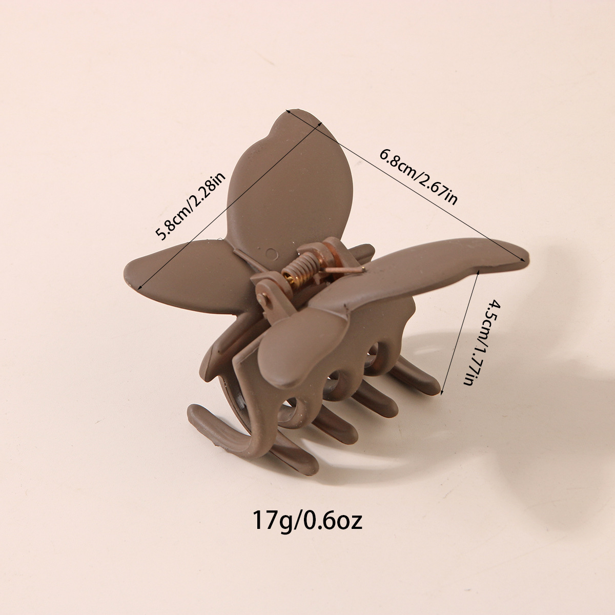 Cross-border Morandi color butterfly gripper, Amazon's best-selling hair accessory, ins high-end style, back of the head hair gripper details Picture