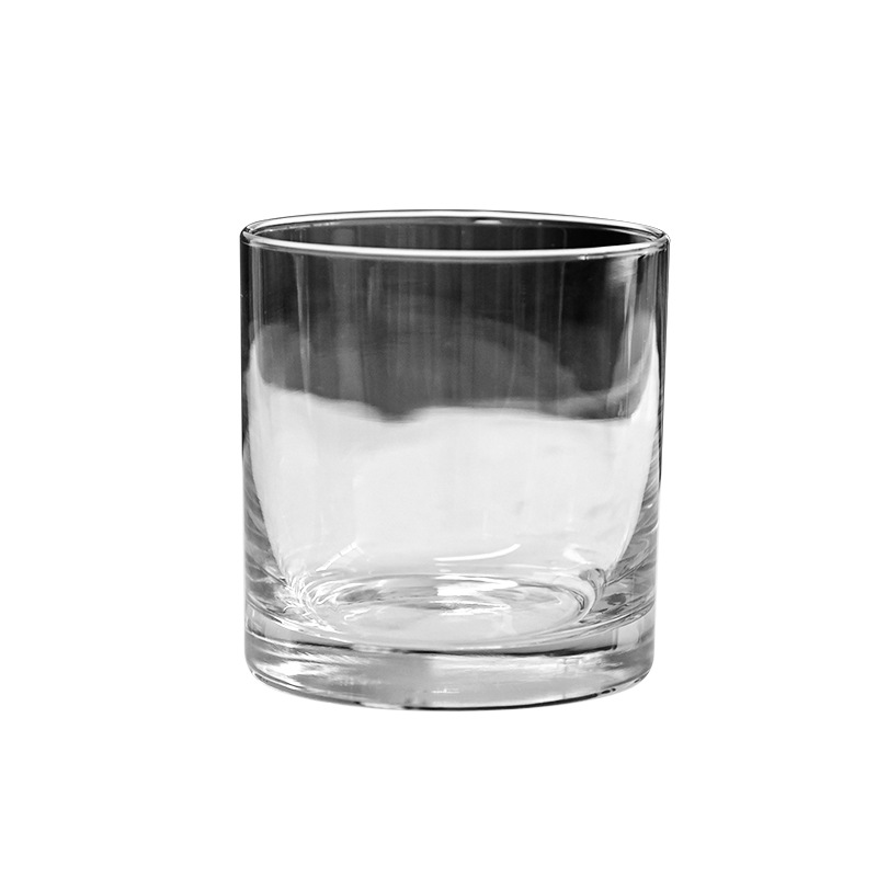 Thick-bottomed straight-bodied glass cup, classical whisky glass cup with LOGO printing, rock spirit foreign wine glass, straight beer glass Item Picture