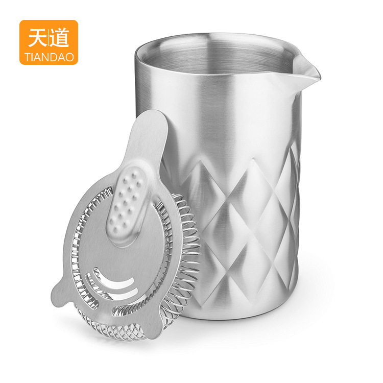 Stainless steel metal special cocktail Mixing, mixing and stirring cup, cocktail shaker, latte art cup Mixing Glass Application Scenario