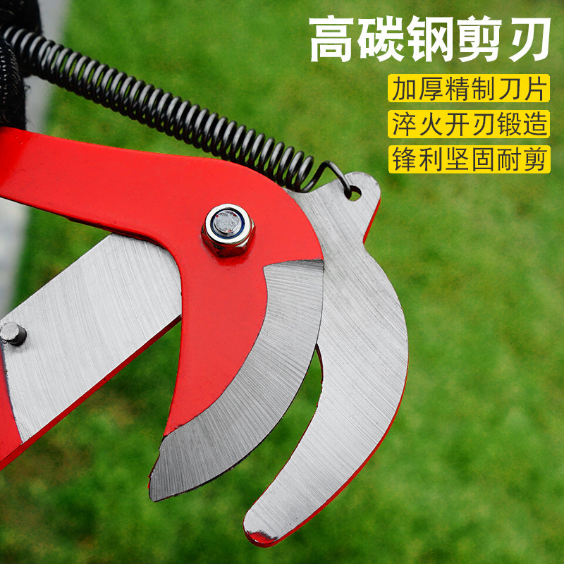 High-altitude pruning, picking, fruit tree branch pruning, high branch pruning, pruning, fruit treading, picking and pruning, lychee knife, large longan knife details Picture