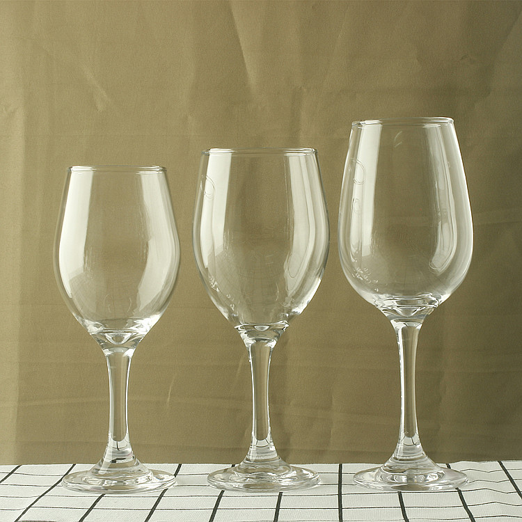 Wholesale thickened glass wine glasses, bar, hotel, household highball glasses, transparent wine glasses with logo printing Item Picture
